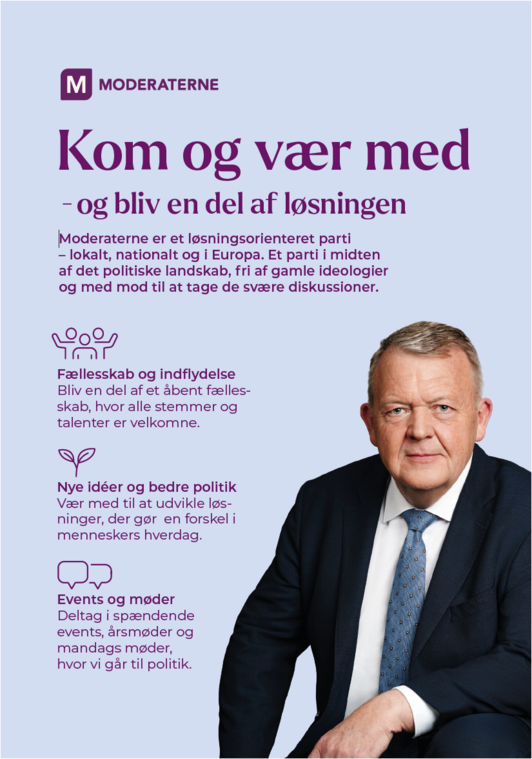 A5 flyer "Kom og v&aelig;r med"