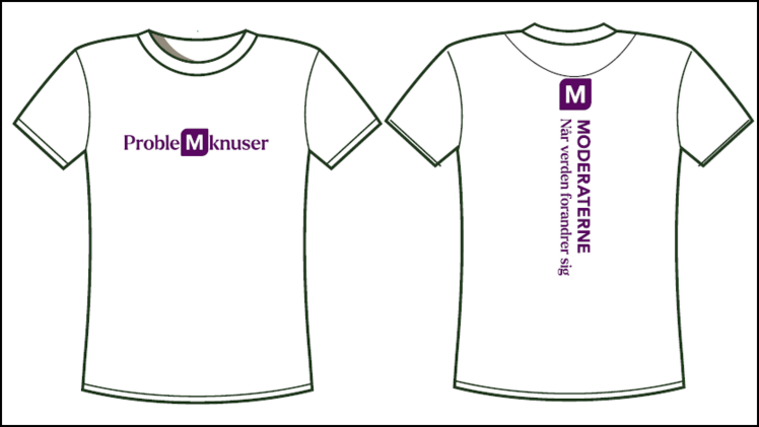 Hvide kampagne t-shirts